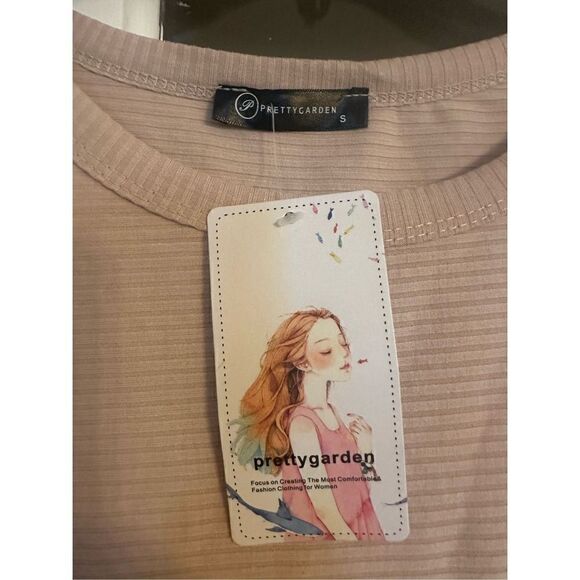 PRETTYGARDEN Women's size small khaki Long Sleeve Pullover - Picture 6 of 7